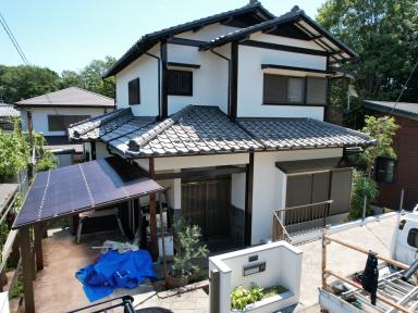 ☆瓦洗浄、外壁塗装、木部塗装、樋交換、波板交換、施工完了のお知らせ